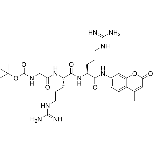 Boc-GRR-AMC Structure