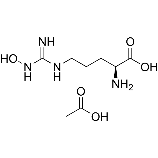 L-Hydroxy arginine acetate Structure