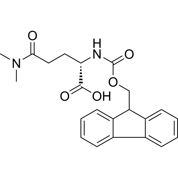 N2-(((9H-Fluoren-9-yl)methoxy)carbonyl)-N5, N5-dimethyl-L-glutamine Structure