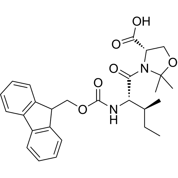 Fmoc-Ile-Ser(psi(Me, Me)pro)-OH Structure