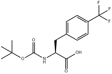 N-Boc-4-trifluoromethyl-L-phenylalanine Structure