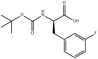 N-BOC-3-Fluoro-D-phenylalanine Structure