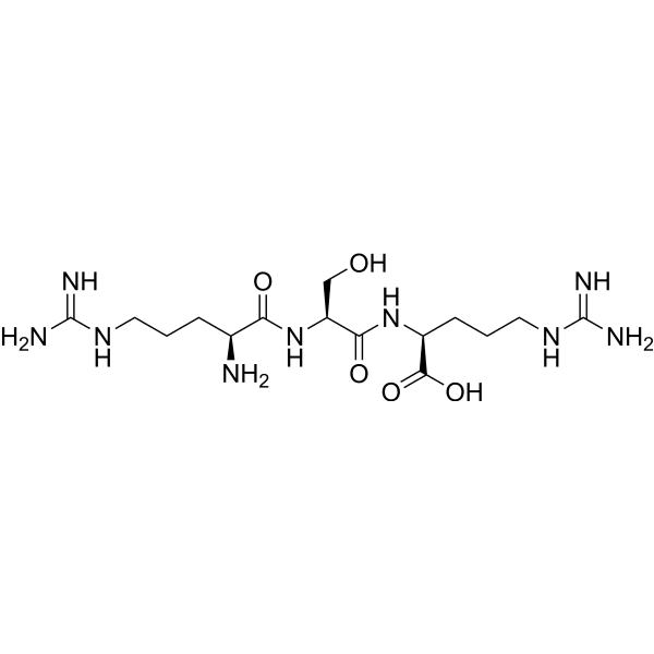 H-Arg-Ser-Arg-OH Structure