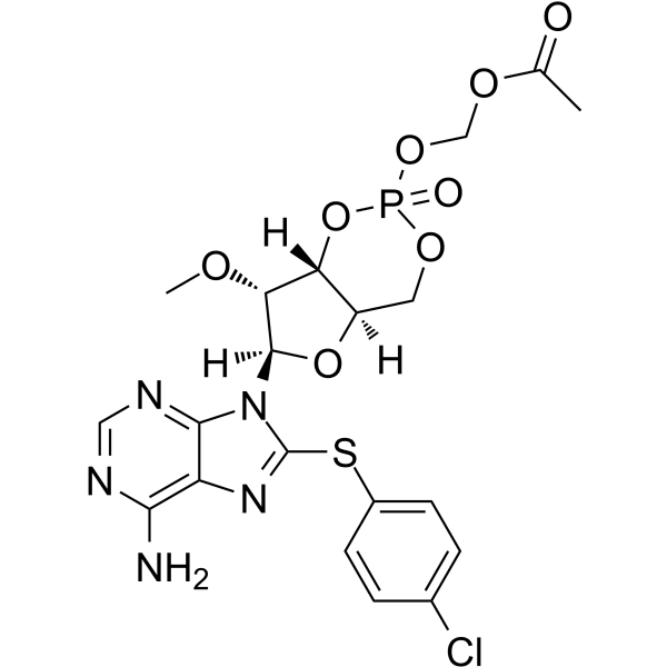 8-pCPT-2'-O-Me-cAMP-AM Structure