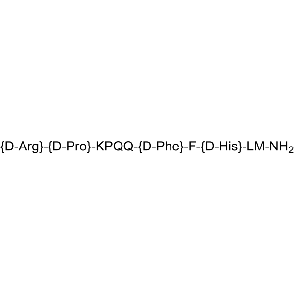 (D-Arg1, D-Pro2, D-Phe7, D-His9)-Substance P Structure