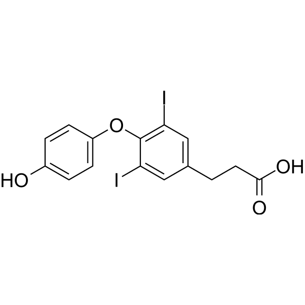3,5-Diiodothyropropionic acid  Structure