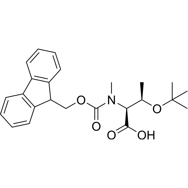 Fmoc-N-Me-Thr(tBu)-OH Structure