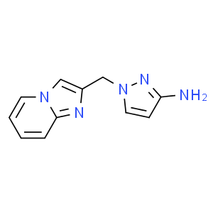 1-(imidazo[1,2-a]pyridin-2-ylmethyl)-1H-pyrazol-3-amine  Structure