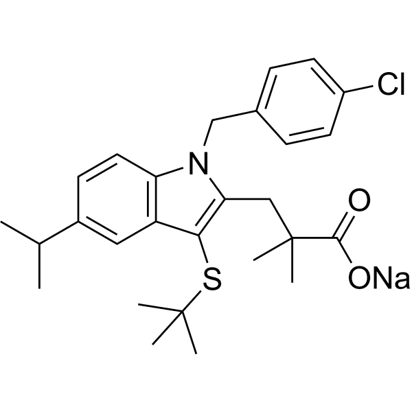 MK-886 sodium salt Structure