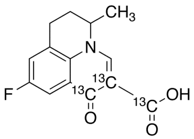 Flumequine-13C3  Structure