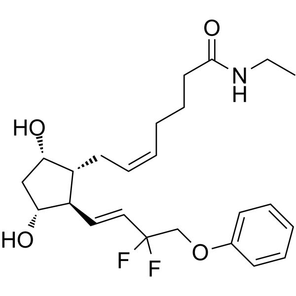 Tafluprost ethyl amide  Structure