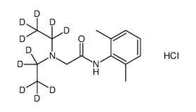 Lidocaine-d10 Hydrochloride Structure