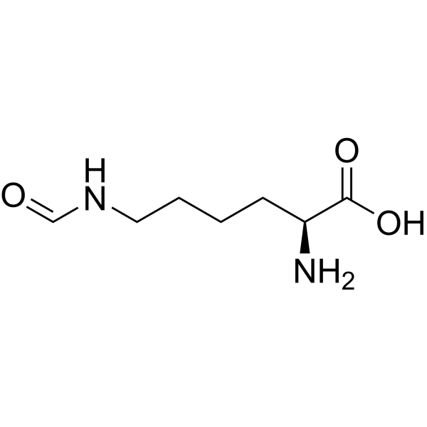 Nε-Formyl-L-lysine Structure