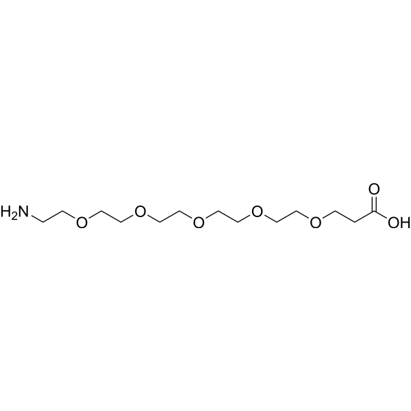 Amino-PEG5-C2-acid  Structure