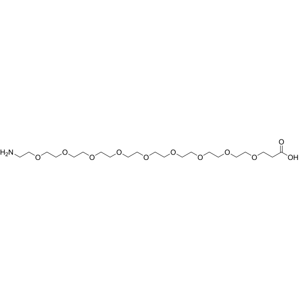 Amino-PEG9-acid  Structure