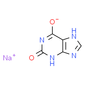 Xanthine sodium salt  Structure