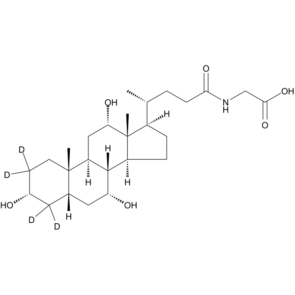 Glycocholic Acid-d4 Structure