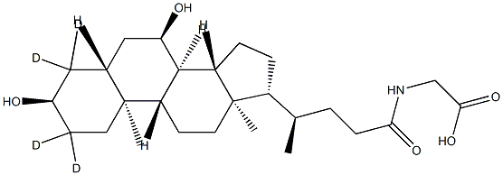 Glycochenodeoxycholic Acid-d4 Structure