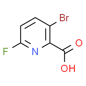 3-Bromo-6-fluoropicolinicacid  Structure