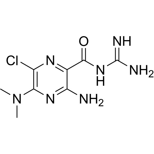 Dimethylamiloride Structure