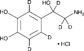 DL-Norepinephrine-d6 Hydrochloride Structure