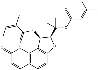 3'-Angeloyloxy-4'-senecioyloxy-2',3'-dihydrooroselol Structure