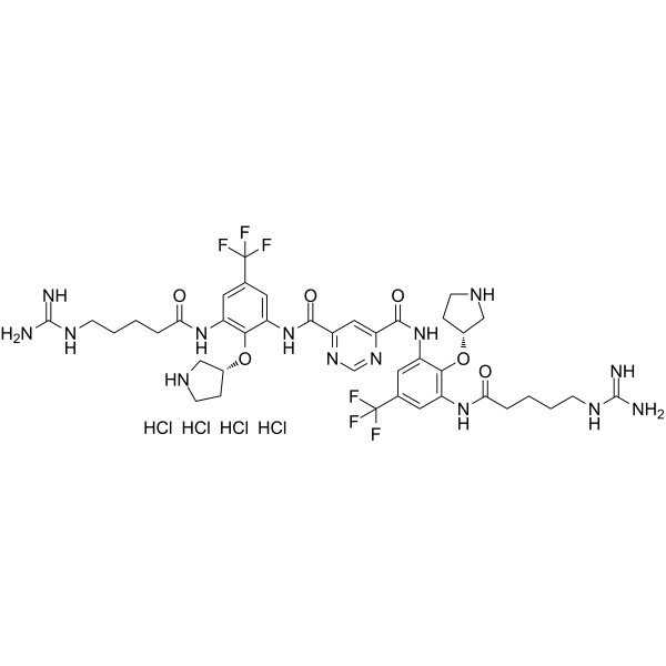 Brilacidin tetrahydrochloride Structure