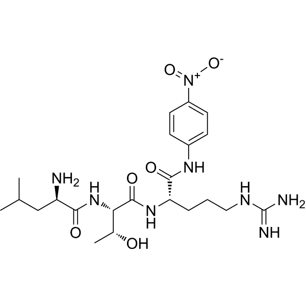 D-Leu-Thr-Arg-pNA Structure