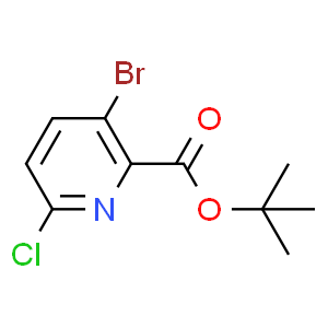 Tert-butyl 3-bromo-6-chloropicolinate  Structure