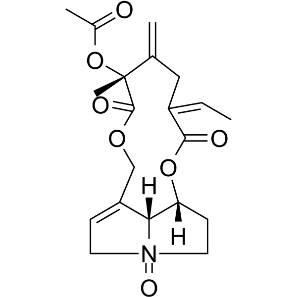Acetylseneciphylline N-oxide Structure
