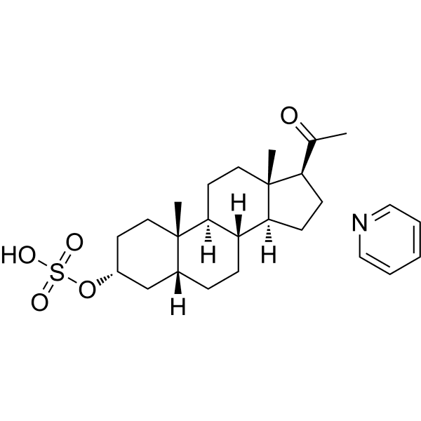 Pregnanolone sulfate (pyridinium) Structure