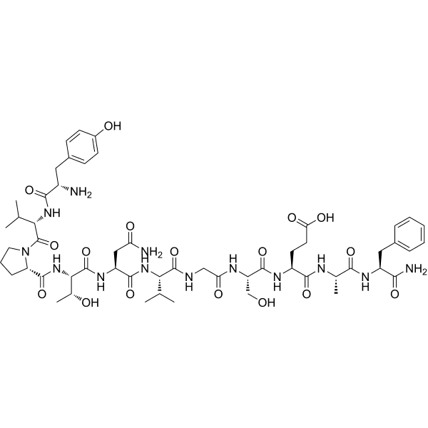 (Tyr27)-α-CGRP (27-37) (canine, mouse, rat) Structure