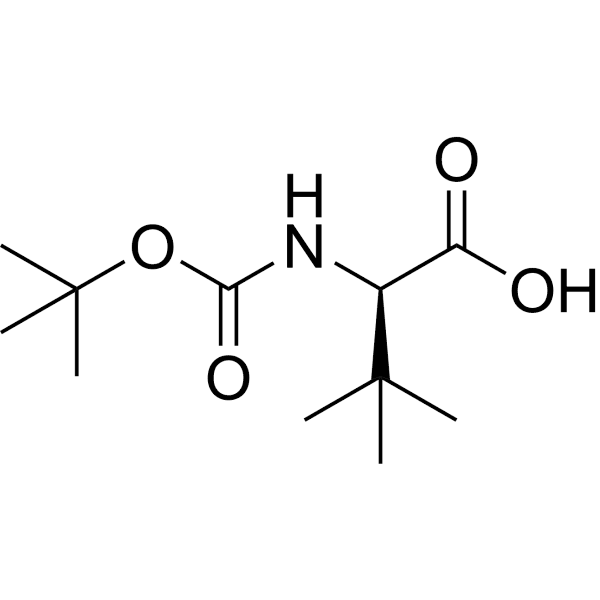 Boc-D-tert-leucine Structure