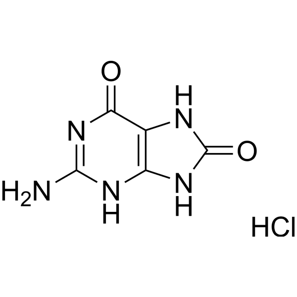 8-Hydroxyguanine hydrochloride Structure