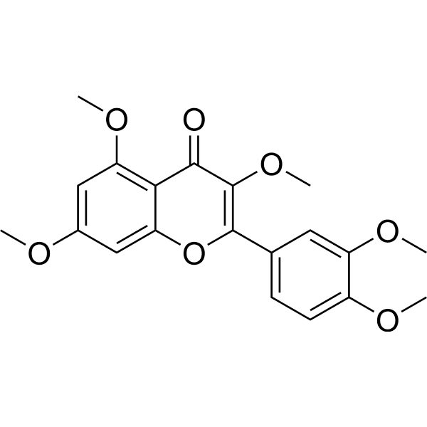 Quercetin 3,5,7,3,4-pentamethyl ether Structure