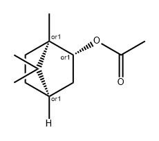 Isobornyl acetate Structure