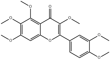 Hexamethylquercetagetin Structure