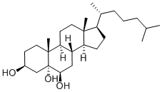 3β,5α,6β-Trihydroxycholestane Structure