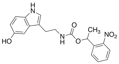 NPEC-caged serotonin  Structure