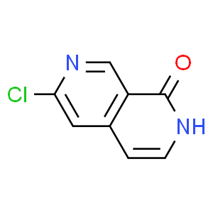6-Chloro-2H-[2,7]naphthyridin-1-one  Structure