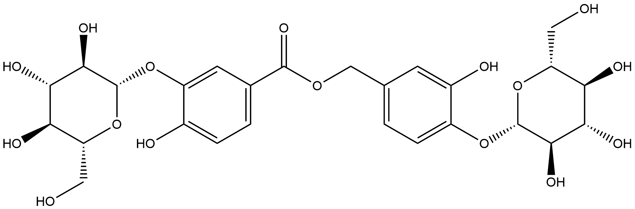 Protocatechuoylcalleryanin-3-O-beta-glucopyranoside Structure