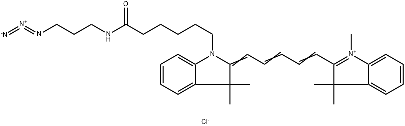 Cyanine5 azide chloride Structure