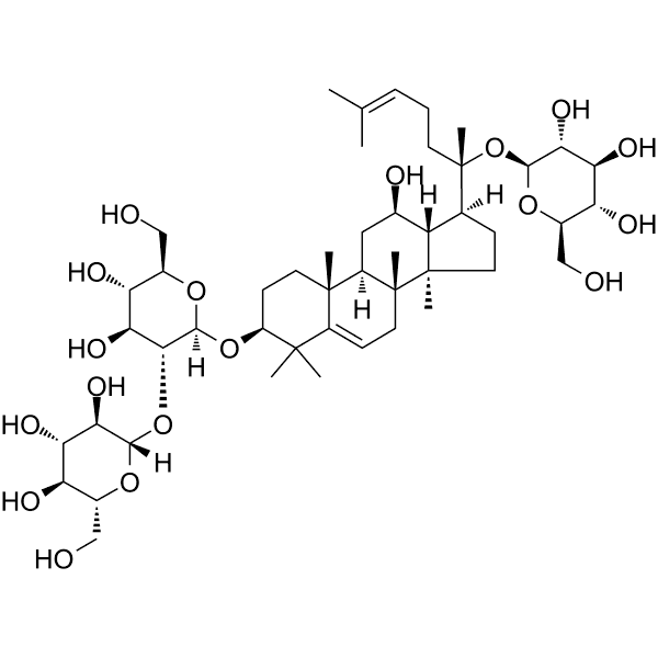 5,6-Didehydroginsenoside Rd Structure