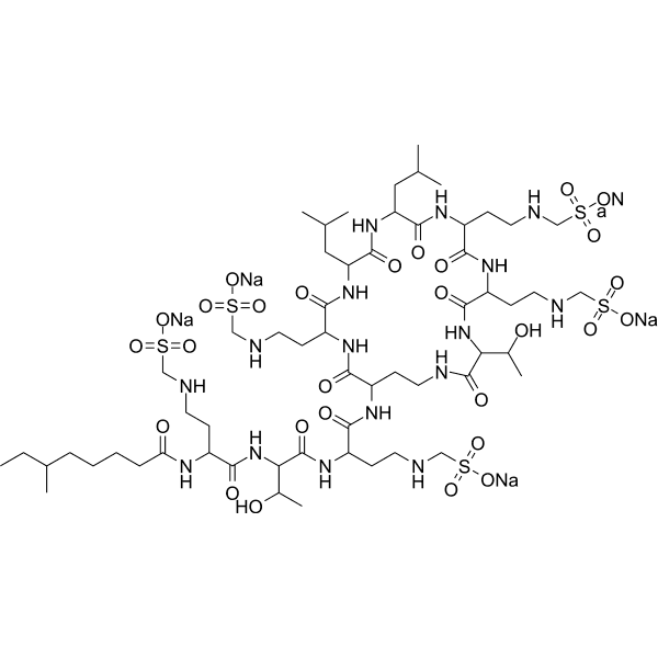 Colistimethate Structure