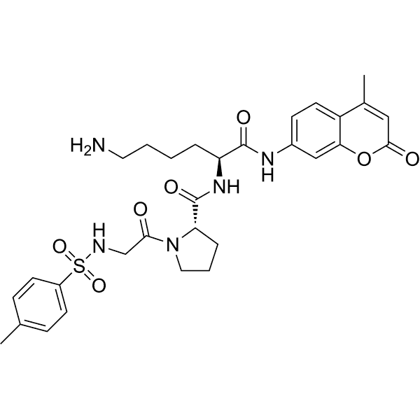 Tos-Gly-Pro-Lys-AMC Structure