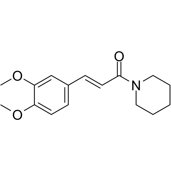 1-(3,4-Dimethoxycinnamoyl)piperidine Structure