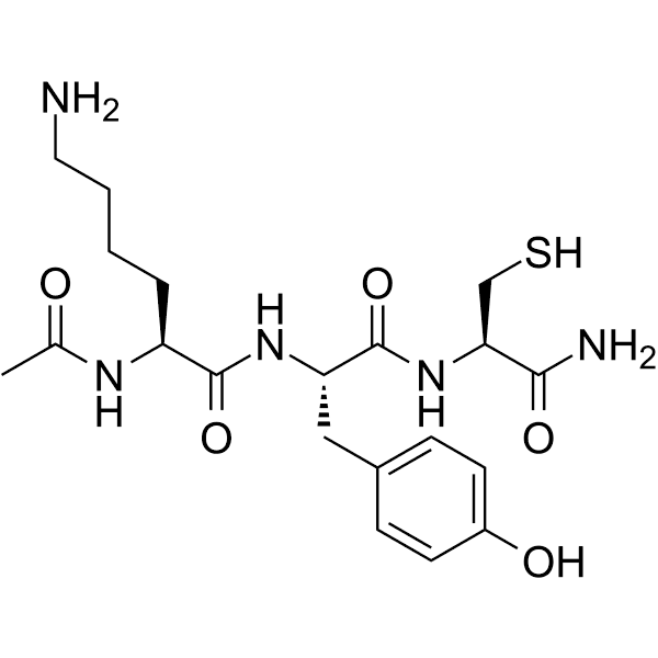 N-Acetyl lysyltyrosylcysteine amide  Structure