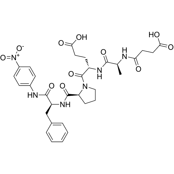 Suc-Ala-Glu-Pro-Phe-pNA Structure
