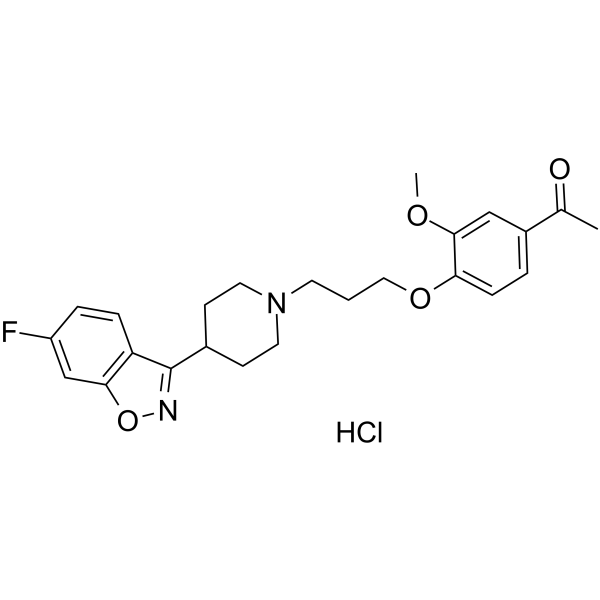 Iloperidone hydrochloride Structure