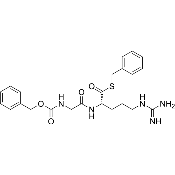 Z-Gly-Arg-Thiobenzyl ester Structure